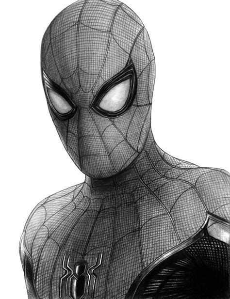 sketch of spider-man